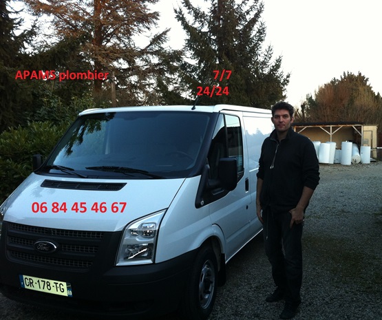 Apams Camion plomberie Dardilly Camion David MARTIN, plombier à Dardilly